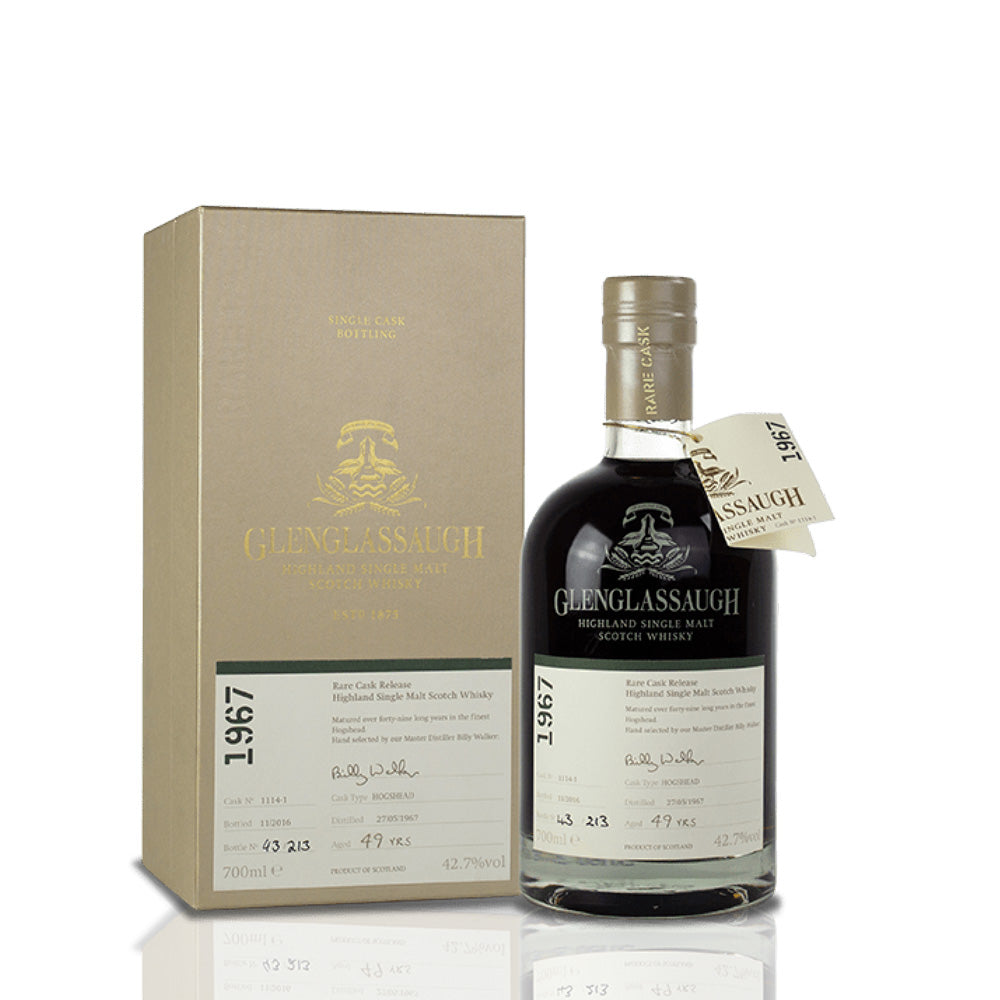Whisky GLENGLASSAUGH Single Cask #11141 49 ans 1967 42.7% – Whisky