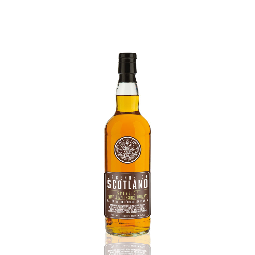 LEGENDS OF SCOTLAND - le géant de ben rinnes - speyside non filtré - 43%