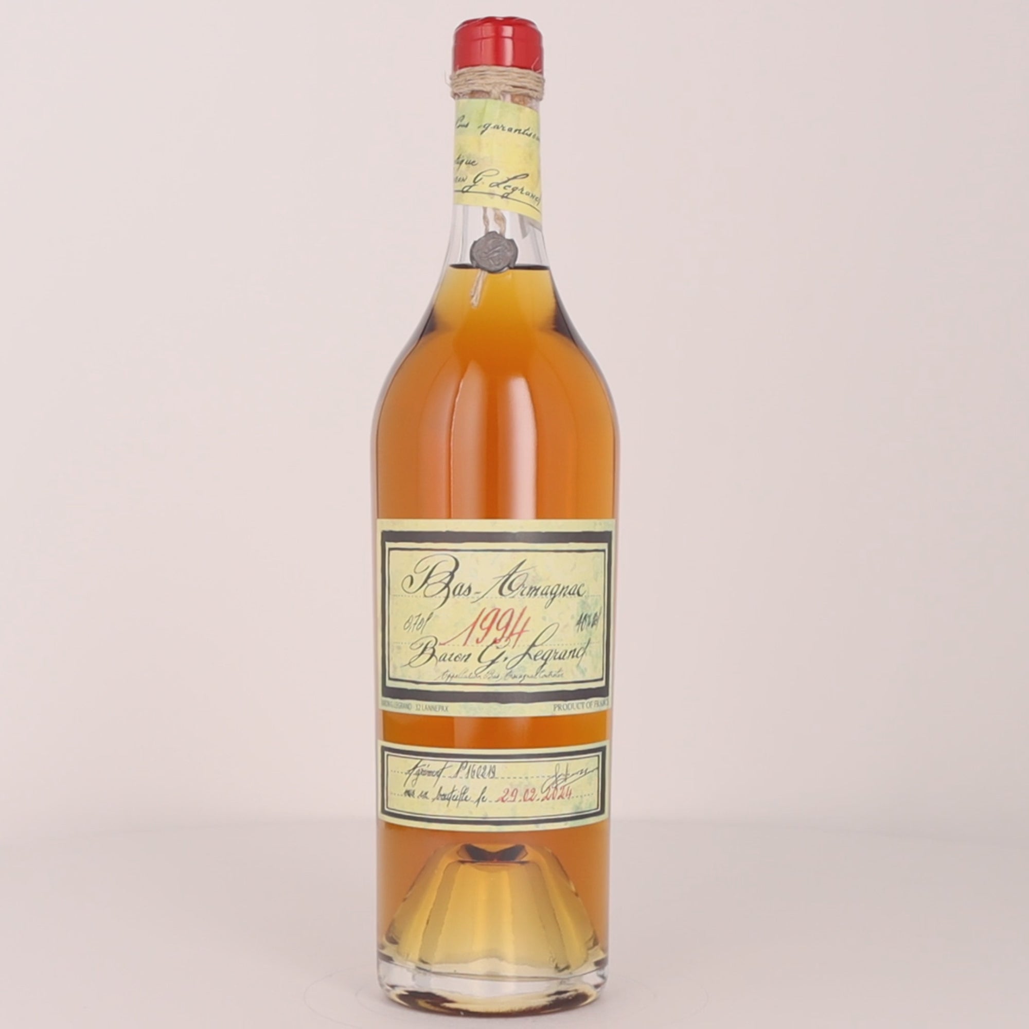 Bas Armagnac BARON GASTON LEGRAND 1994 40% – Whisky Paris