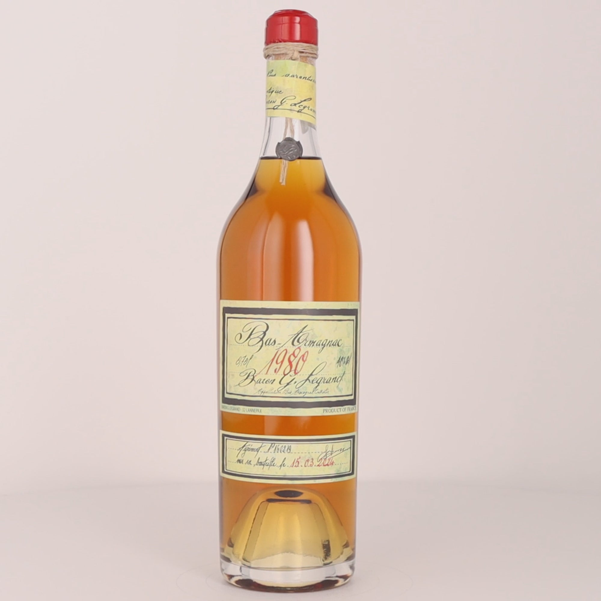 Bas Armagnac BARON GASTON LEGRAND 1980 40% – Whisky Paris