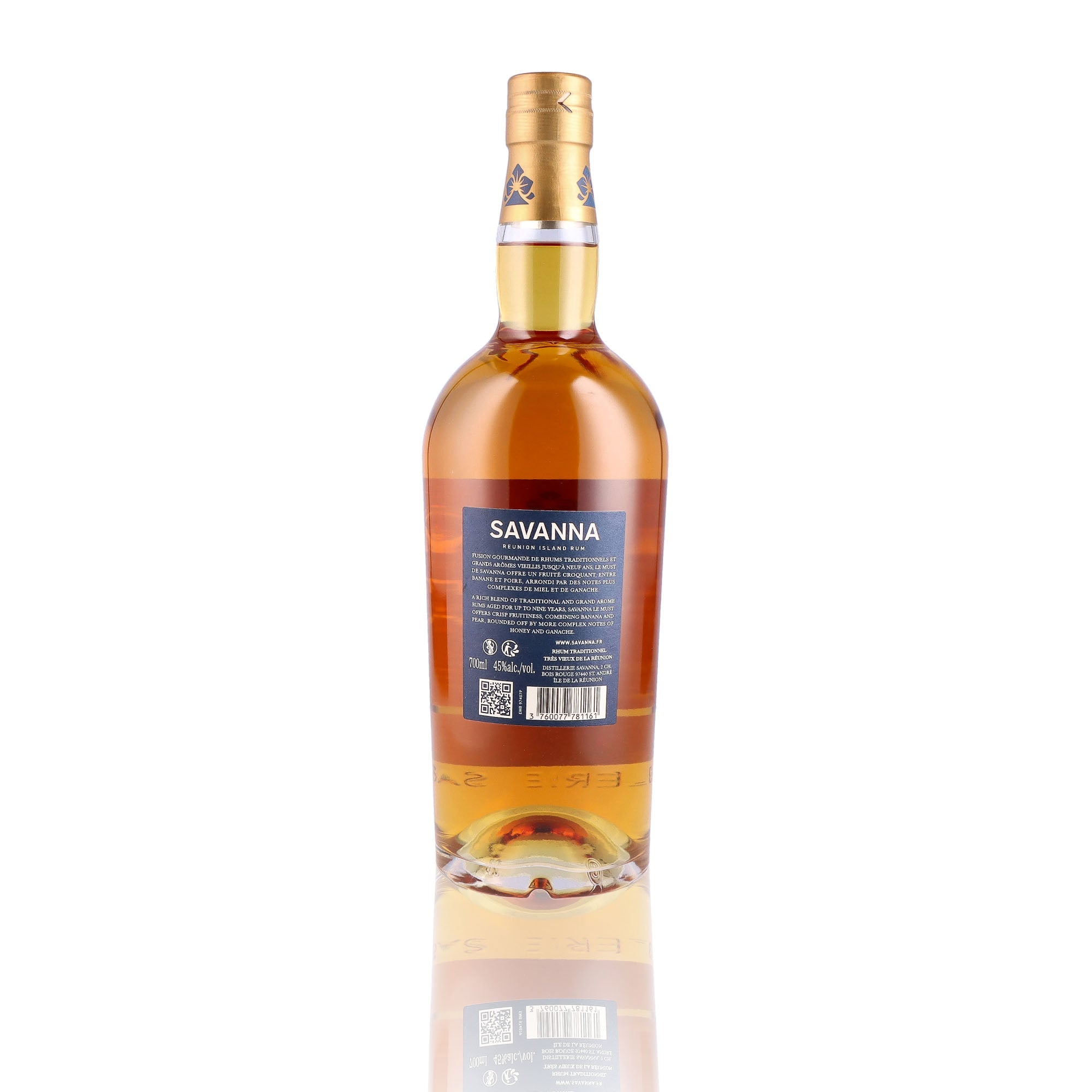 Une bouteille de rhum vieux, de la marque Savanna, nommée Le Must.