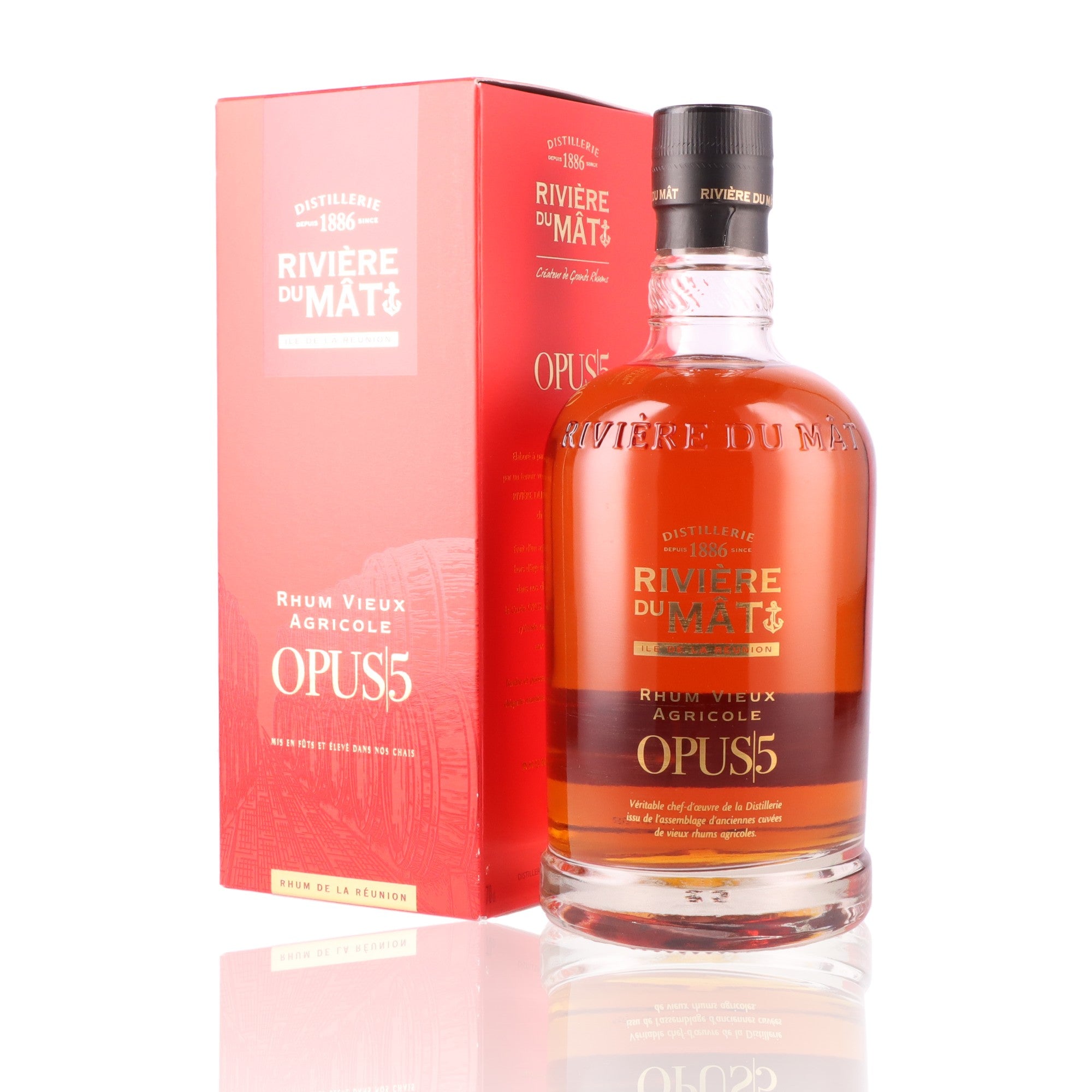 Rhum Vieux RIVIERE DU MAT Opus 5 43% – Whisky Paris