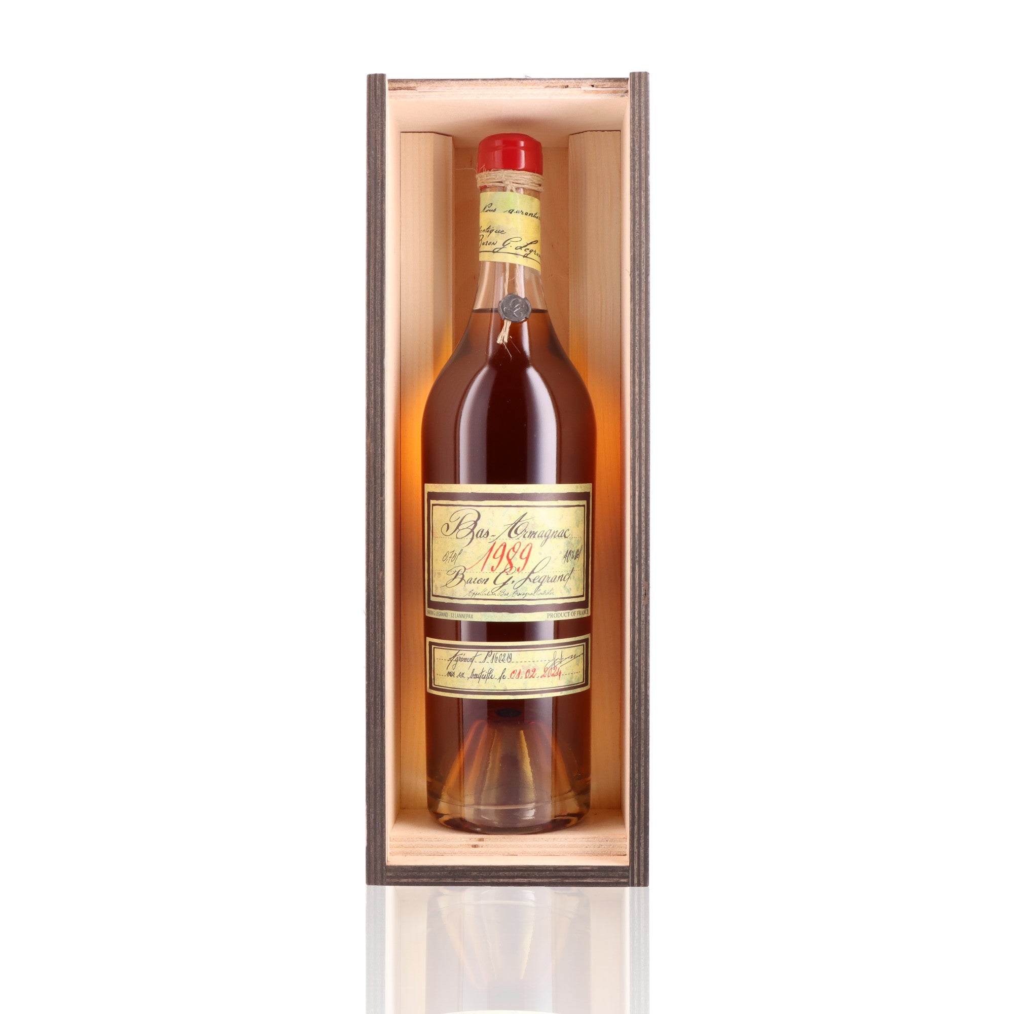 BARON GASTON LEGRAND - 1989 - 40% – Whisky Paris