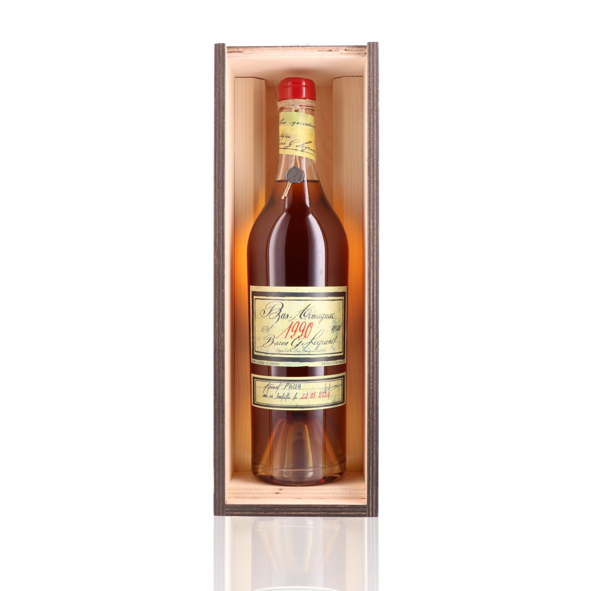 BARON GASTON LEGRAND - 1990 - 40% – Whisky Paris
