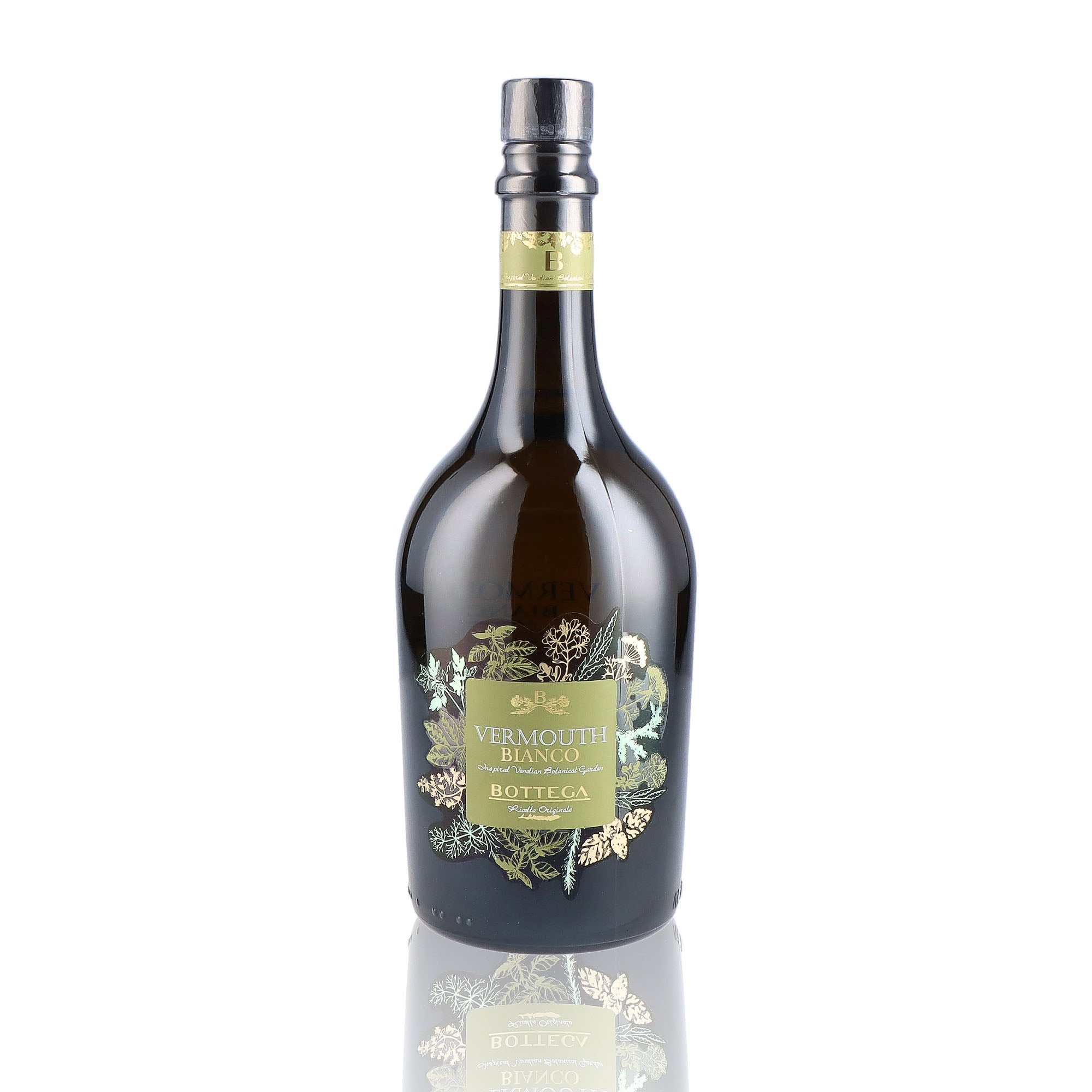 Une bouteille de vermouth, de la marque Bottega, nommée Bianco.