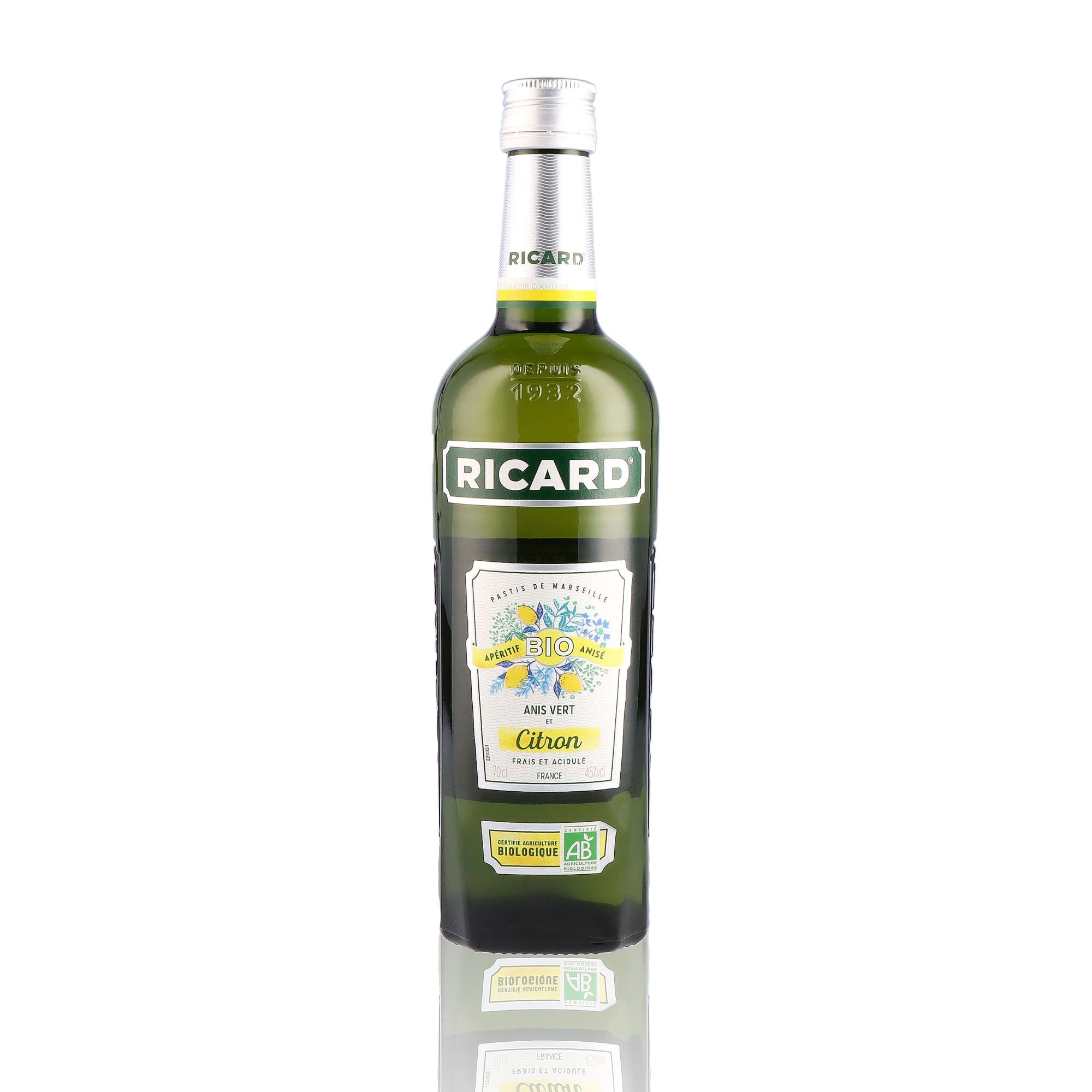 RICARD - Citron Bio & Anis Vert - 45%