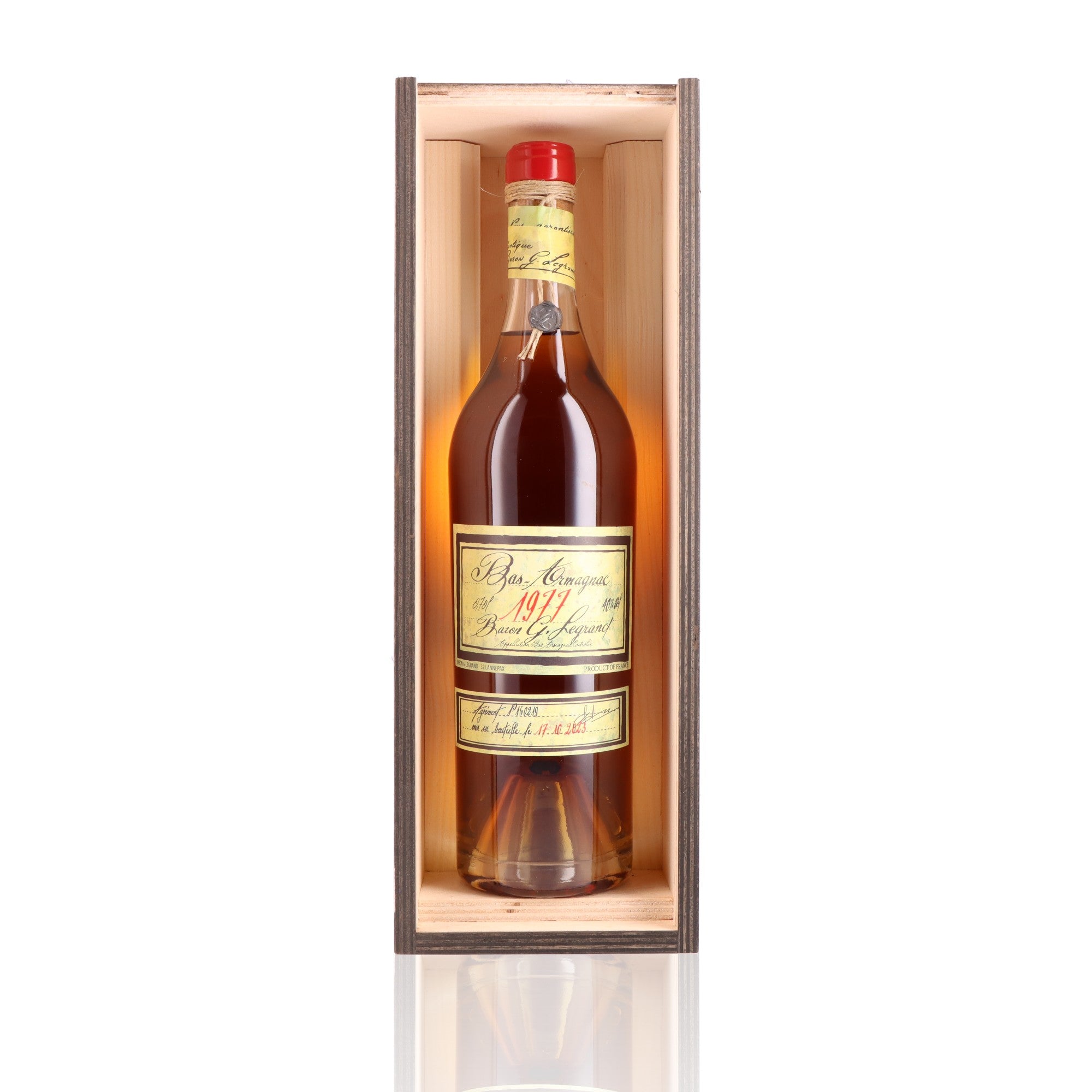 Bas Armagnac BARON GASTON LEGRAND 1977 40% – Whisky Paris