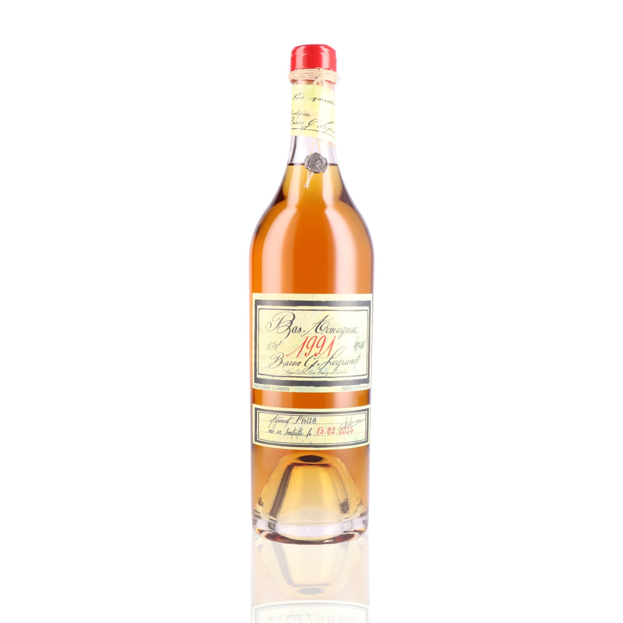 ブランデー BARON GASTON LEGRAND Bas-Armagnac 1991 BARON GASTON LEGRAND - 1991 - 40% – Whisky Paris