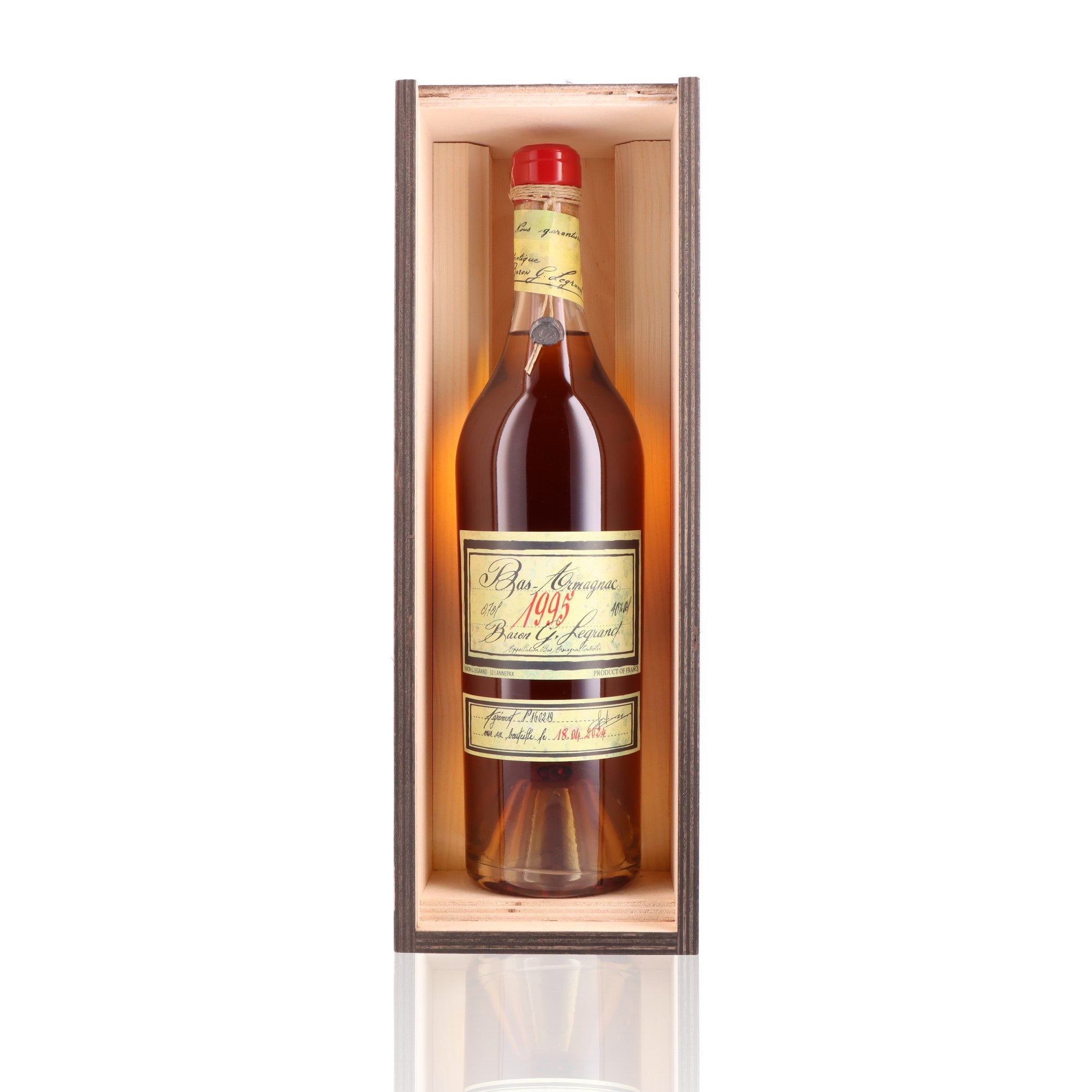 BARON GASTON LEGRAND - 1995 - 40% – Whisky Paris