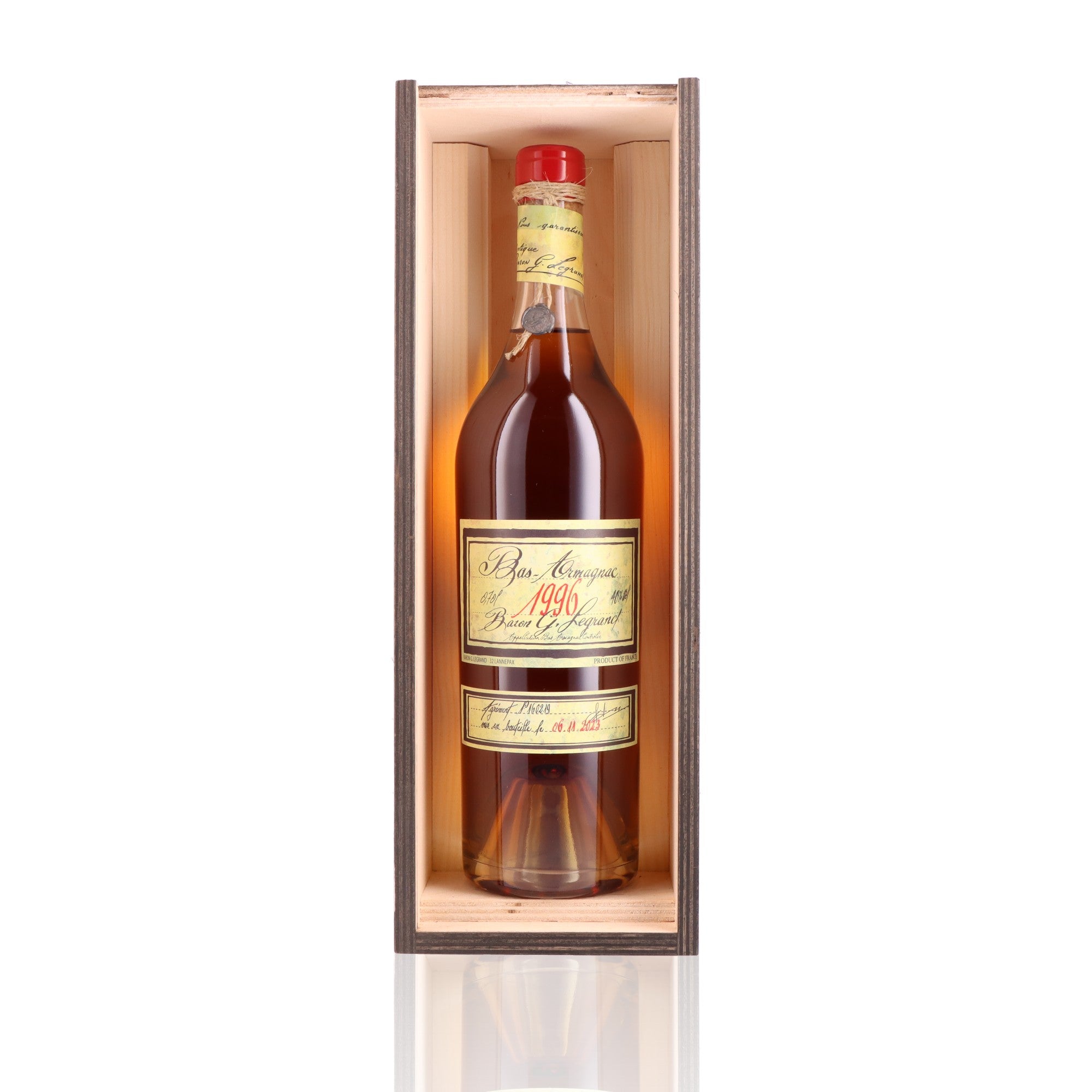 BARON GASTON LEGRAND - 1996 - 40% – Whisky Paris