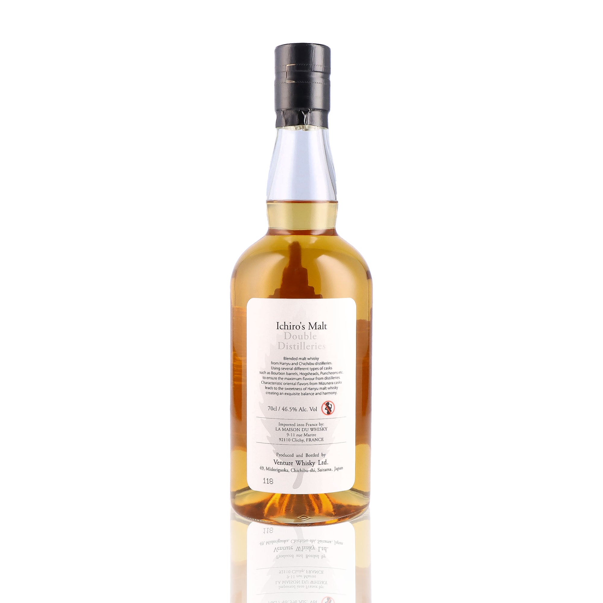 Whisky Japonais Pure Malt ICHIRO'S MALT Double Distilleries 46,5