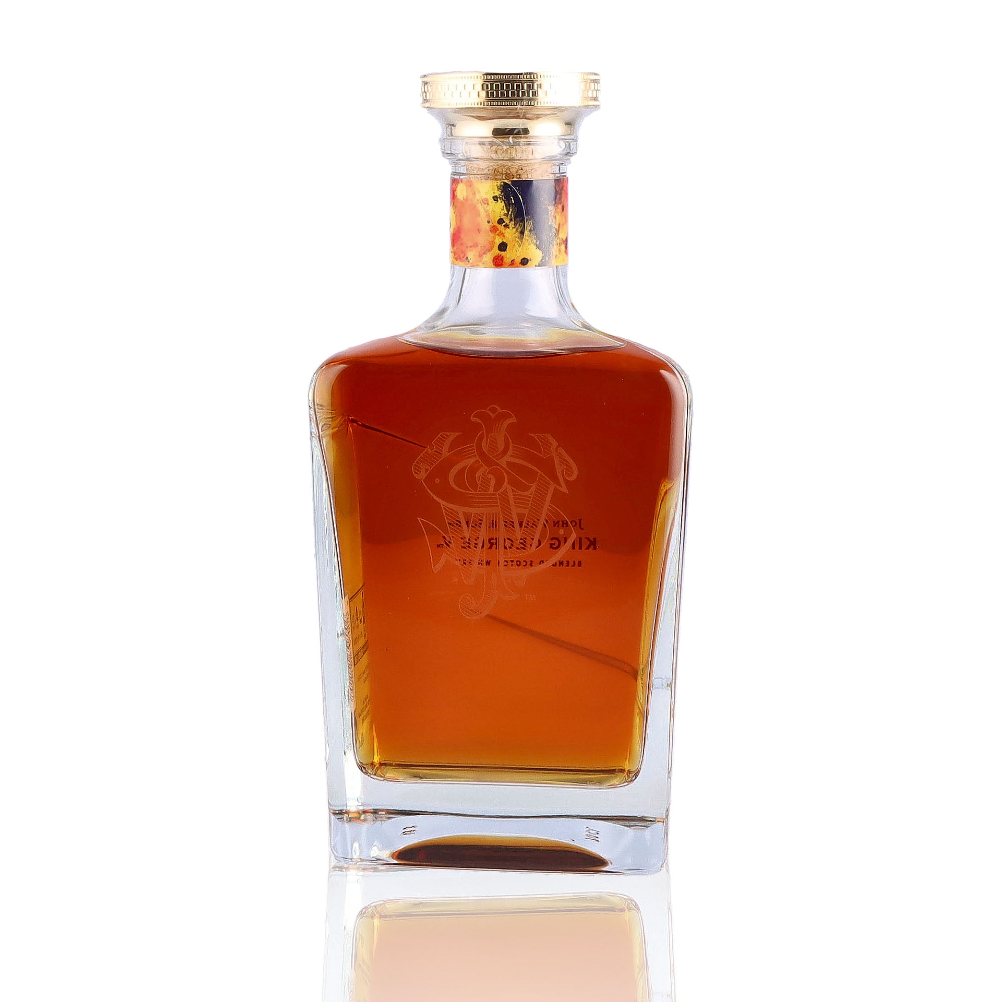 Une bouteille de Scotch Whisky Blends de la marque Johnnie Walker, nommée Sons King George, du millésime 2023