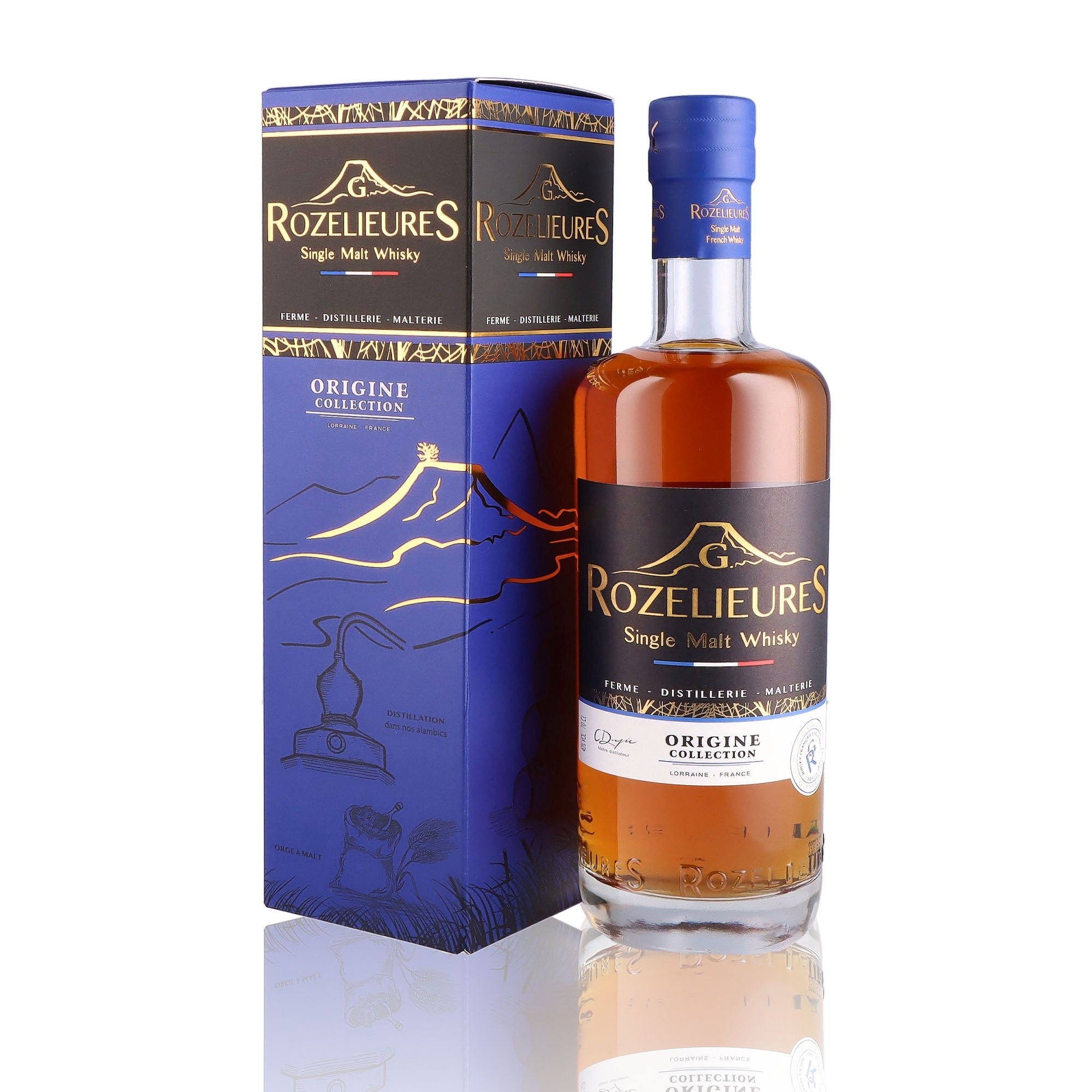 Whisky Français Single Malt ROZELIEURES Origine Collection 40% – Whisky ...