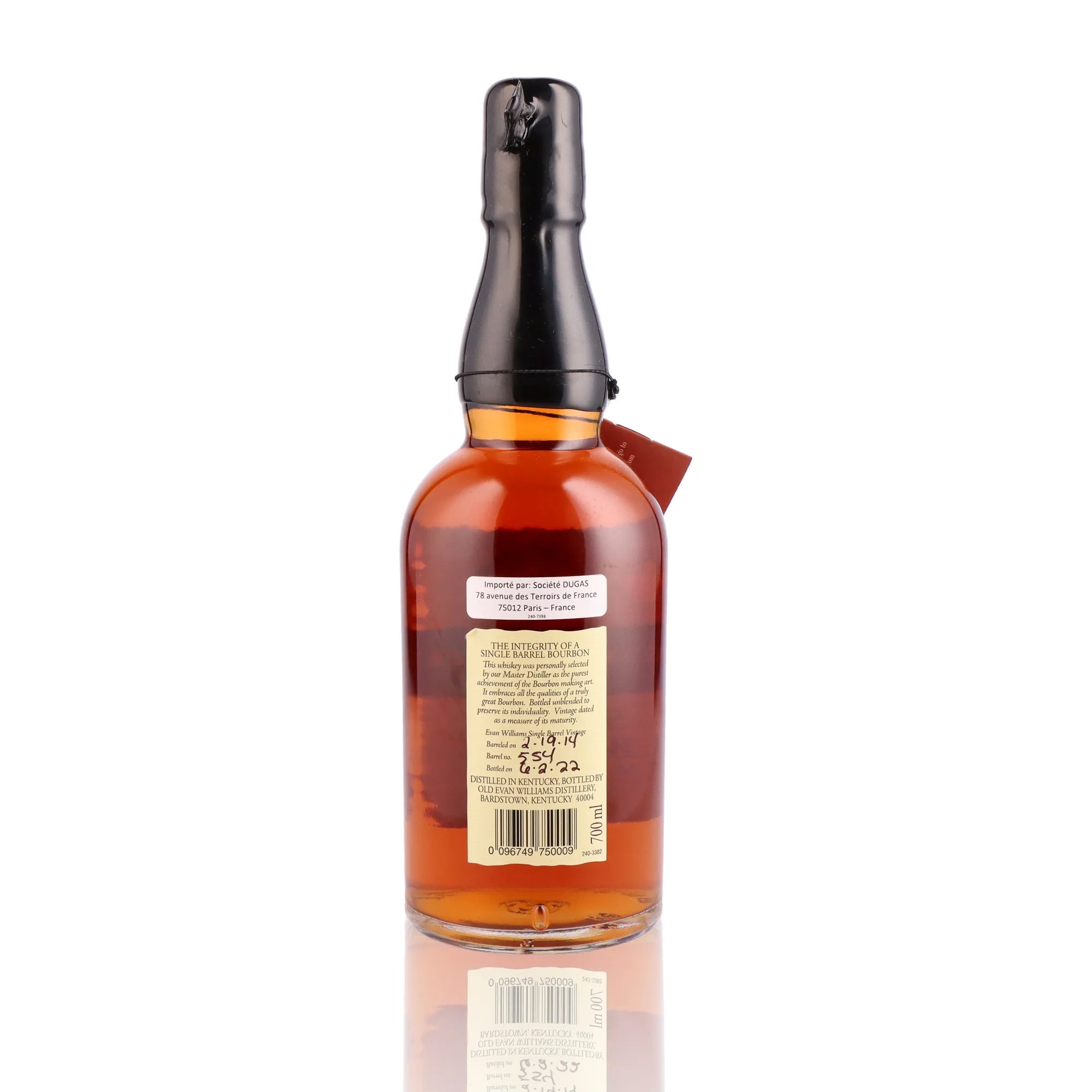 Evan Williams Single Barrel Vintage② Bourbon EVAN WILLIAMS Single Barrel Vintage 43,3% – Whisky Paris