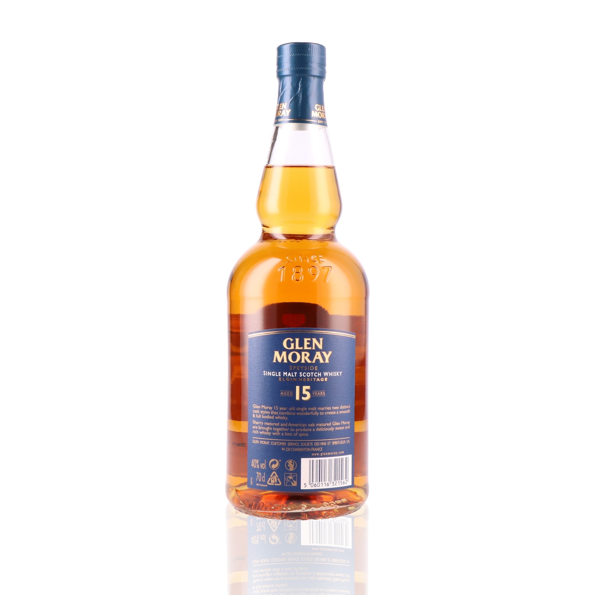 GLEN MORAY - 15 ans Elgin Heritage - 40%